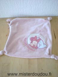 Souris Carré rose avec fermeture eclaire seet dreams Disney