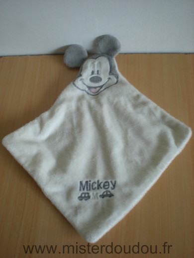 Souris Mickey blanc gris voitures Disney