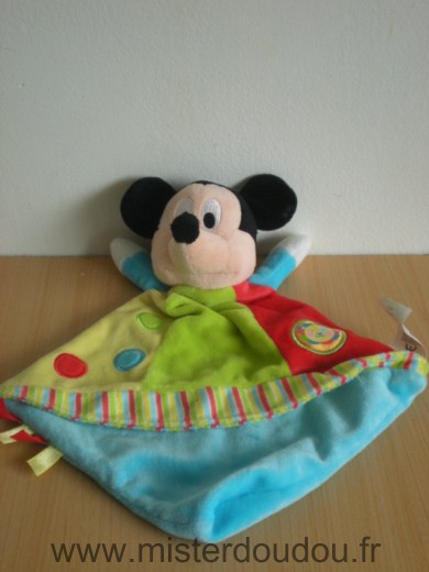 Souris Mickey nicotoy bleu vert rouge Disney