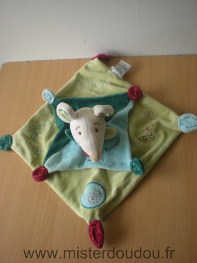 Souris Filousine vert bleu Doudou et compagnie