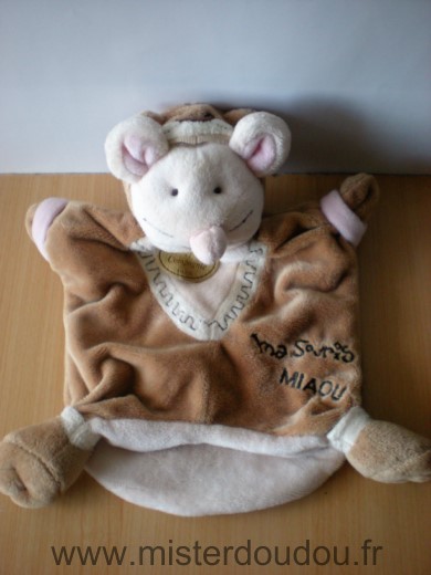 Doudou et compagnie Souris Souris deguise chat ma souris miaou beige blanc - Très bon état