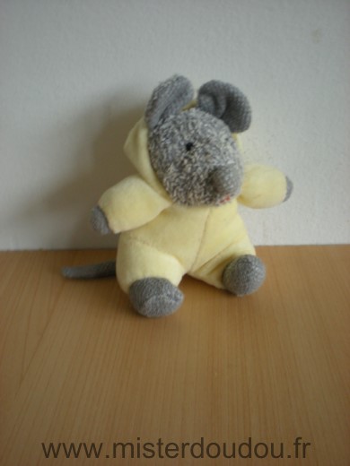 Ikéa Souris Gris jaune capuche - Très bon état