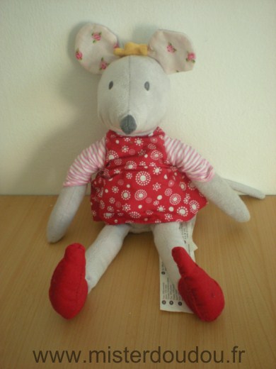 Souris Gris robe rouge fabler mus Ikéa