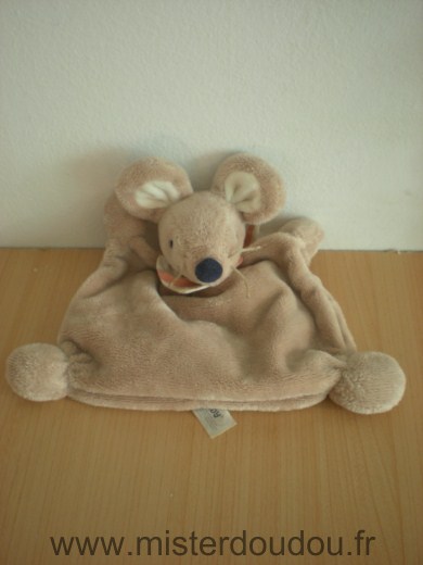 Jollybaby Souris Beige foulard et pouet dans le ventre - Très bon état