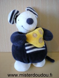 Jollybaby Souris Bleu marine blanc fromage jaune - Très bon état