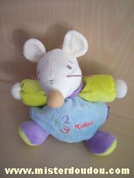 Kaloo Souris Bleu bras vert anis - Très bon état