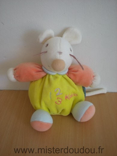 Kaloo Souris Jaune orange 123 - Très bon état