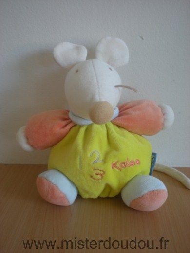 Kaloo Souris Jaune orange 123 - Bon état