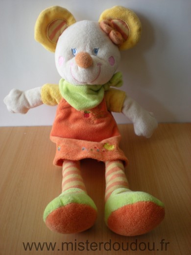 Mots d enfants Souris Orange vert jaune - Bon état