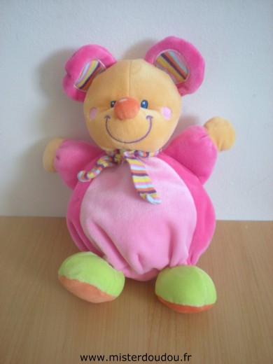 Souris Rose vert orange Mots d enfants