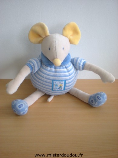 Moulin roty Souris Bleu jaune - Bon état