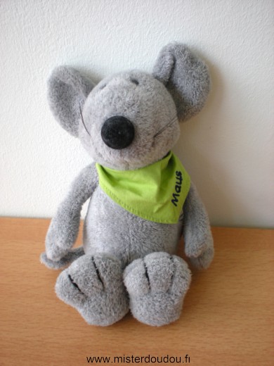 Nici Souris Gris foulard vert - Très bon état