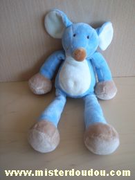 Nicotoy Souris Bleu marron blanc - Très bon état