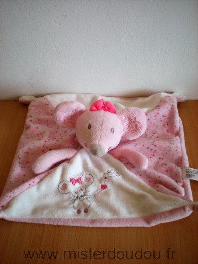 Souris Simba kiabi rose blanc Nicotoy