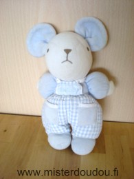 Souris Bleu blanc Nounours