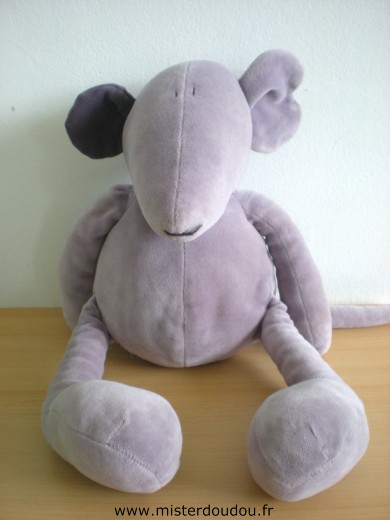 Nounours Souris Mauve - Très bon état