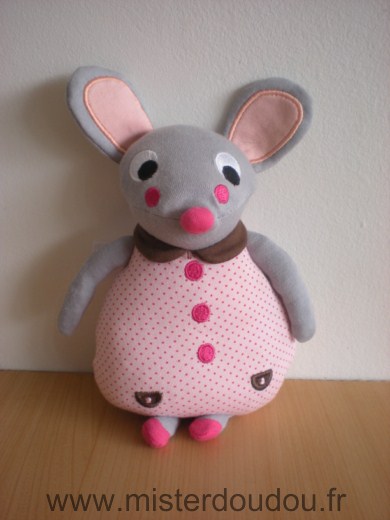Souris Rose gris Olive et moss
