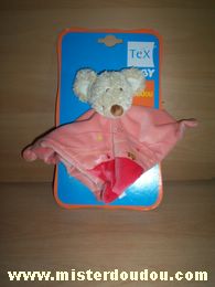 Souris Rose, avec la tête beige Tex
