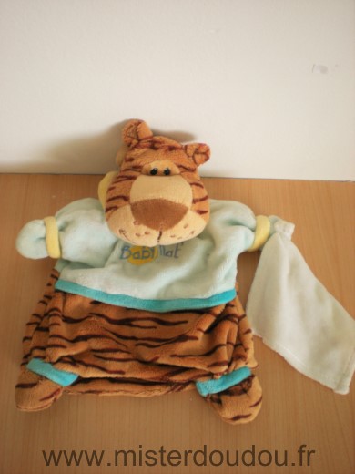 Baby nat Tigre Marron bleu mouchoir blanc - Bon état