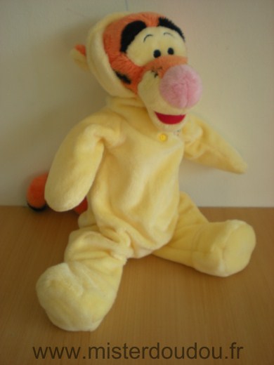 Tigre Tigrou habit jaune capuche Disney