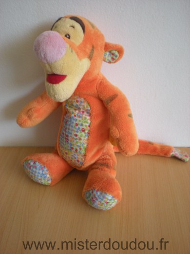 Disney Tigre Tigrou orange motifs fleurs abeilles - Très bon état