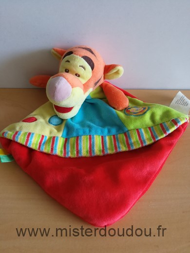 Disney Tigre Tigrou rouge vert bleu jaune - Très bon état