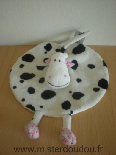 Aubert Vache Blanc taches noirs pieds roses - Très bon état