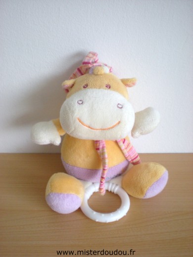 Vache Ecru jaune mauve Baby sun