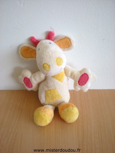 Baby sun Vache Ecru jaune rouge - Très bon état