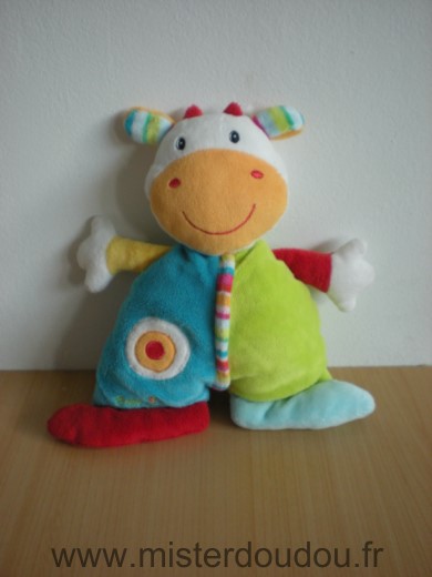 Baby sun Vache Girafe vert bleu rouge rond - Très bon état