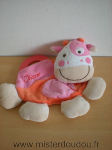 Chicco Vache Rose orange anneau dentition - Très bon état