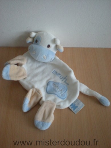 Cmp Vache Blanc bleu beige meuh meuh ( eveil et tendresse) - Très bon état