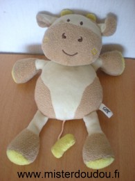 Credit agricole Vache Beige marron et jaune - Très bon état