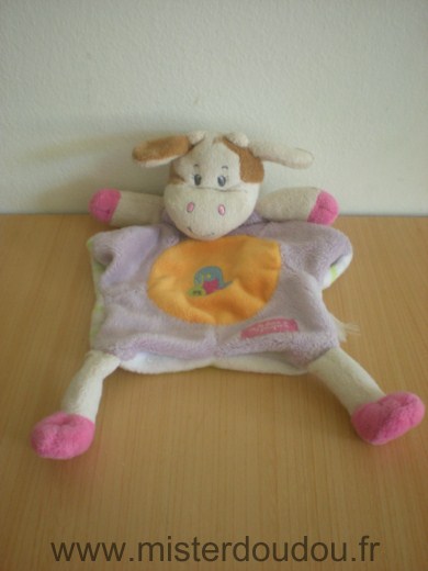 Eluz Vache Mauve orange raye dessous papillon la folie des poupons - Très bon état