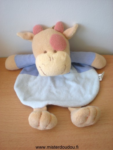 Giftoys Vache Bleu mauve en tissus éponge - Très bon état