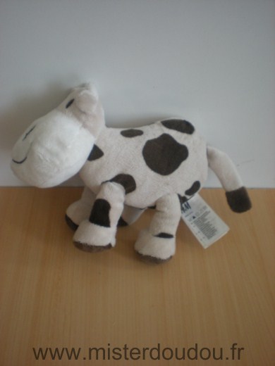 H et m Vache Ecru taches marron - Très bon état