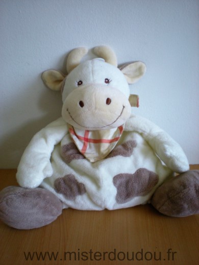 Jollybaby Vache Daisy ecru taches marron foulard - Très bon état