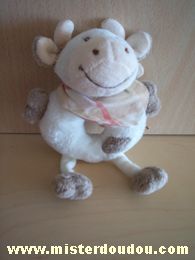 Jollybaby Vache Ecru beuge foulard beige rose - Très bon état