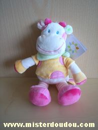 Kiabi baby Vache Blanc rose tshirt jaune foulard vert - Neuf