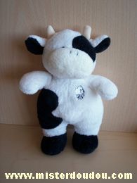 Lascar Vache Balnc noir avec une tête de nounours blanc brodé devant - Très bon état