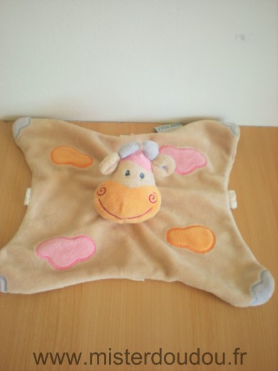 Nattou Vache Beige orange rose - Très bon état