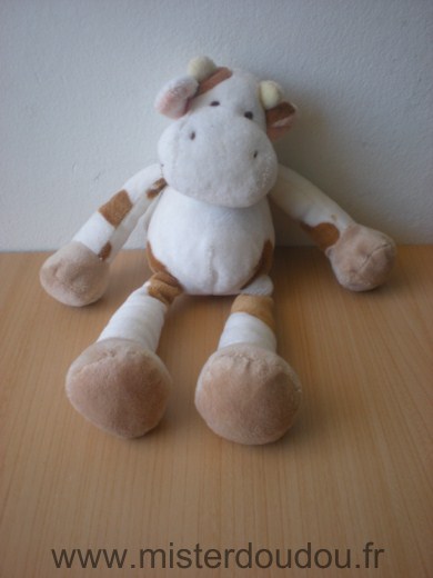 Nicotoy Vache Blanc marron - Très bon état