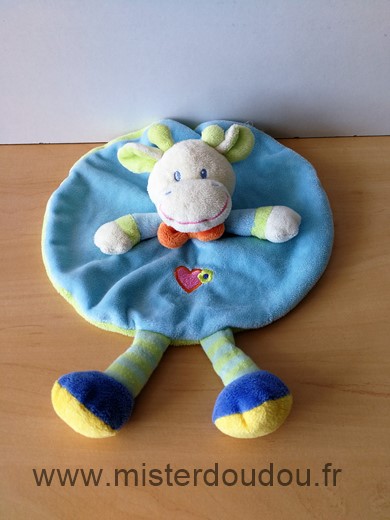 Nicotoy Vache Bleu vert coeur - Très bon état