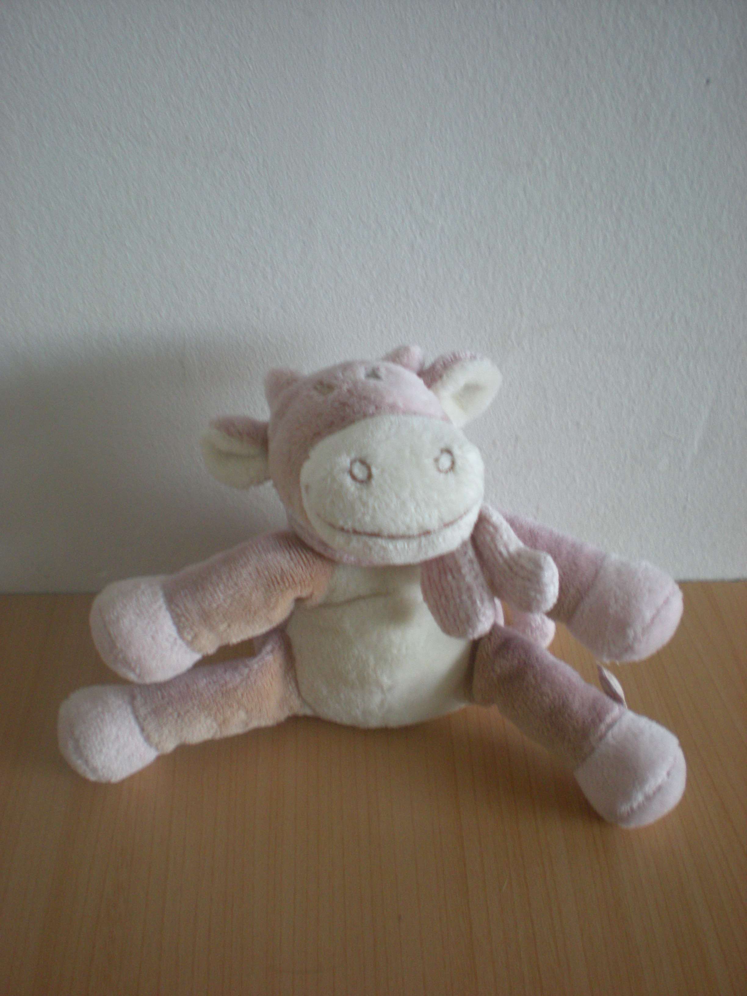 Noukie s Vache Beige rose blanc - Mauvais état