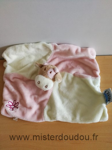Noukie s Vache Rose blanc fleur - Très bon état