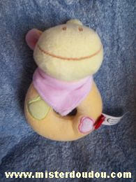 Vache Jaune foulard rose Tex