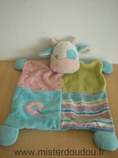 Tiamo Vache Bleu vert rose cow - Bon état