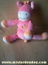 Amtoys Zébre Rose orange - Très bon état