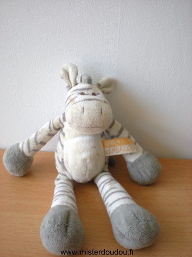 Kimbaloo Zébre Blanc gris - Très bon état