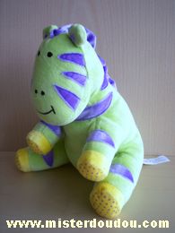 Zébre Vert violet jaune Toys r us